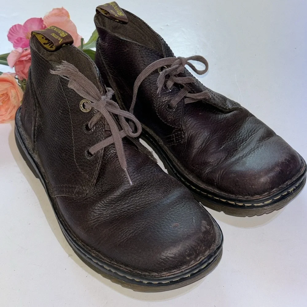 Doc MARTENS Chukka boots SUSSEX Size 9 BROWN 90s grunge boots 1800s men’s boots